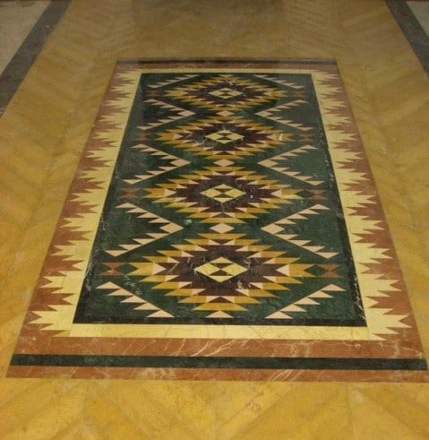 tapis en pierre marbrière, une pièce unique